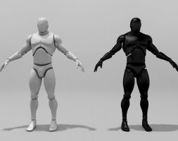 Rigged Characters free VR / AR / low-poly 3d model