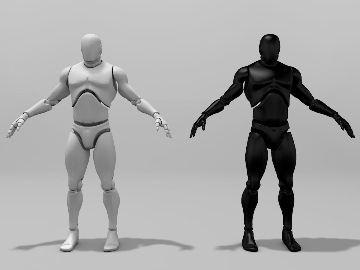 Rigged Characters 3d Model Low Poly Rigged Obj 3ds Fbx C4d Dxf Stl Todo3ds