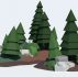 Low Poly Tree Pack Free low-poly 3D model