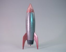 Free Low Poly Rocket 3D model